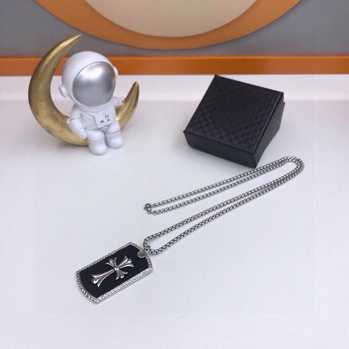 Trendy Chrome Hearts Box Pack Necklace with Hip-Hop Style Sweater Chain. - 图片 3