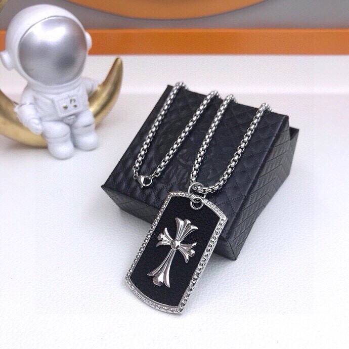 Trendy Chrome Hearts Box Pack Necklace with Hip-Hop Style Sweater Chain. - 图片 6