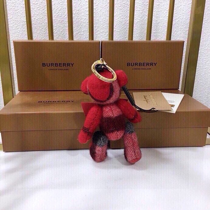 $179 Burberry Teddy Bear with Velvet and Key Buttons, Safe Polyester-Free Filling - 图片 4