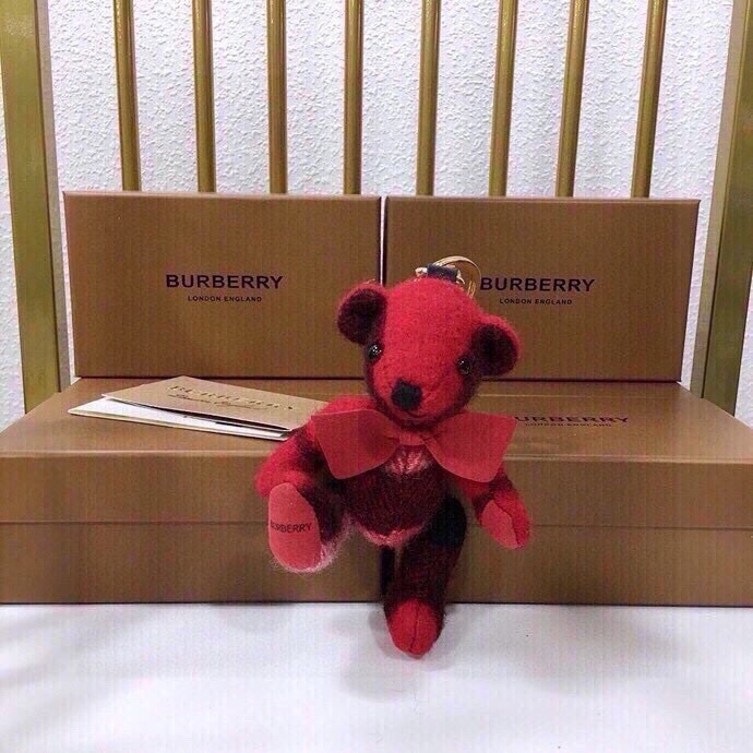 $179 Burberry Teddy Bear with Velvet and Key Buttons, Safe Polyester-Free Filling - 图片 7