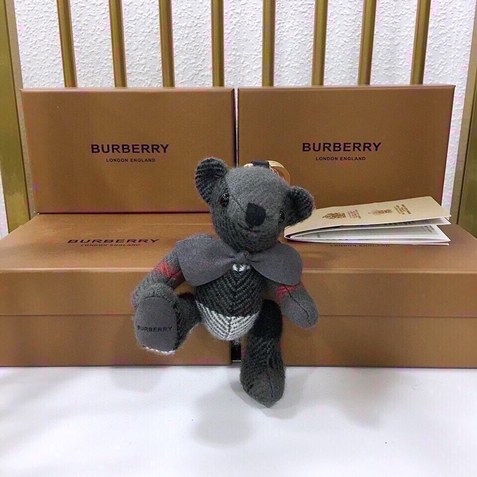 $179 Burberry Teddy Bear with Velvet and Key Buttons, High Quality and Toxic-Free Polyester Fibres - 图片 5