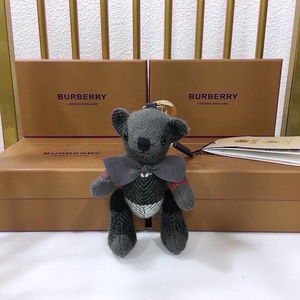 $179 Burberry Teddy Bear with Velvet and Key Buttons, High Quality and Toxic-Free Polyester Fibres - 图片 3