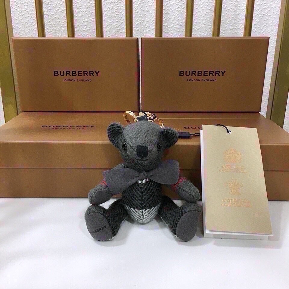 $179 Burberry Teddy Bear with Velvet and Key Buttons, High Quality and Toxic-Free Polyester Fibres - 图片 2