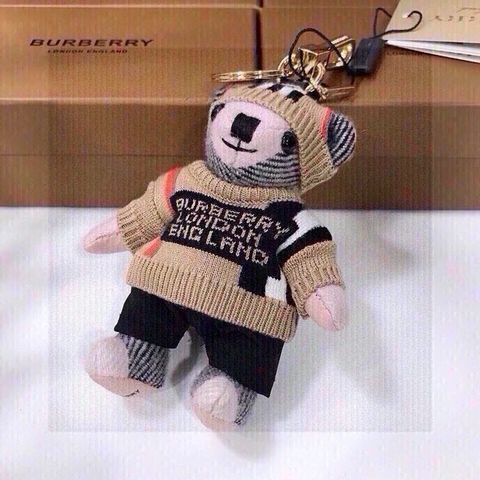 Burberry Velvet Teddy Bear with Key Button – New Sale Overview - 图片 2