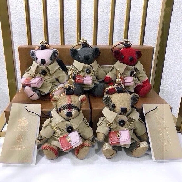 Burberry Teddy Bear: Soft Velvet, Symmetrical Design, Premium Quality, $222.