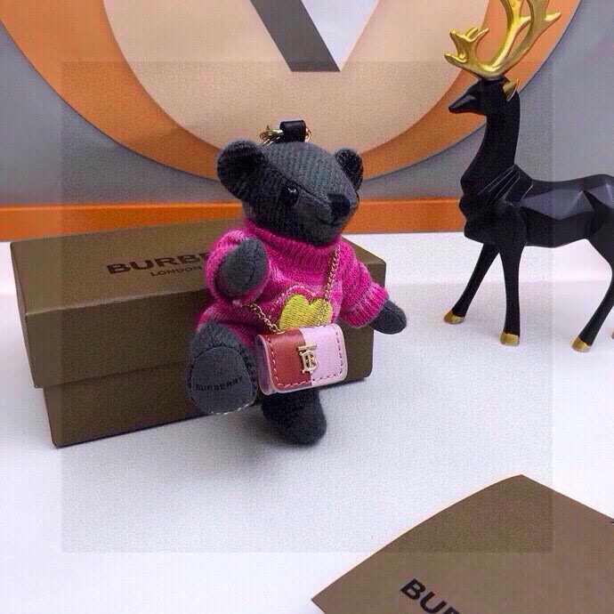 Burberry Bear Plush Toy Sale: High-Quality, Toxic-Free, Symmetrical Design, 12cm, Wool Fabric - 图片 4