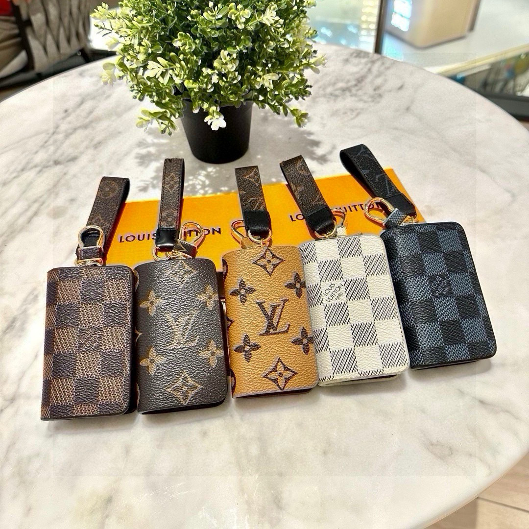 Louis Vuitton Classic Monogram Coated Canvas Key Pouch Wallet