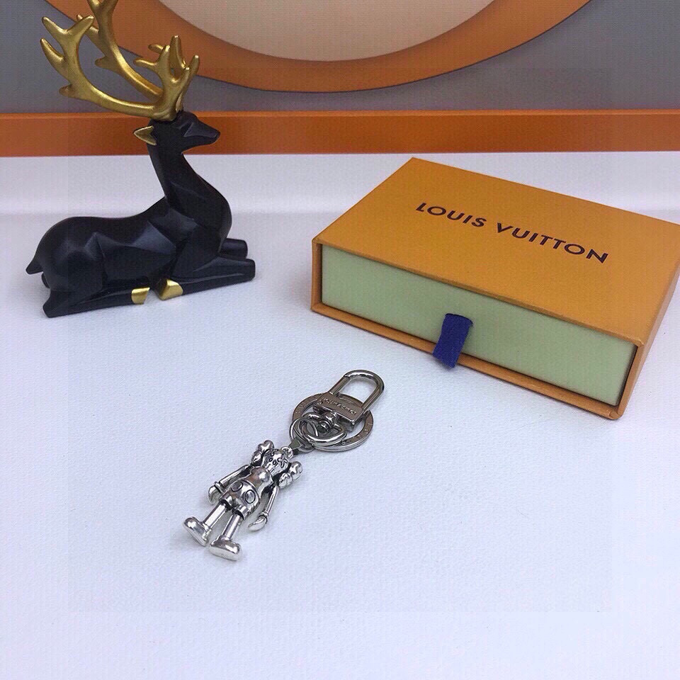Louis Vuitton Key Chain Bag Charm Sesame Street Robot Kaws Doll Pendant
