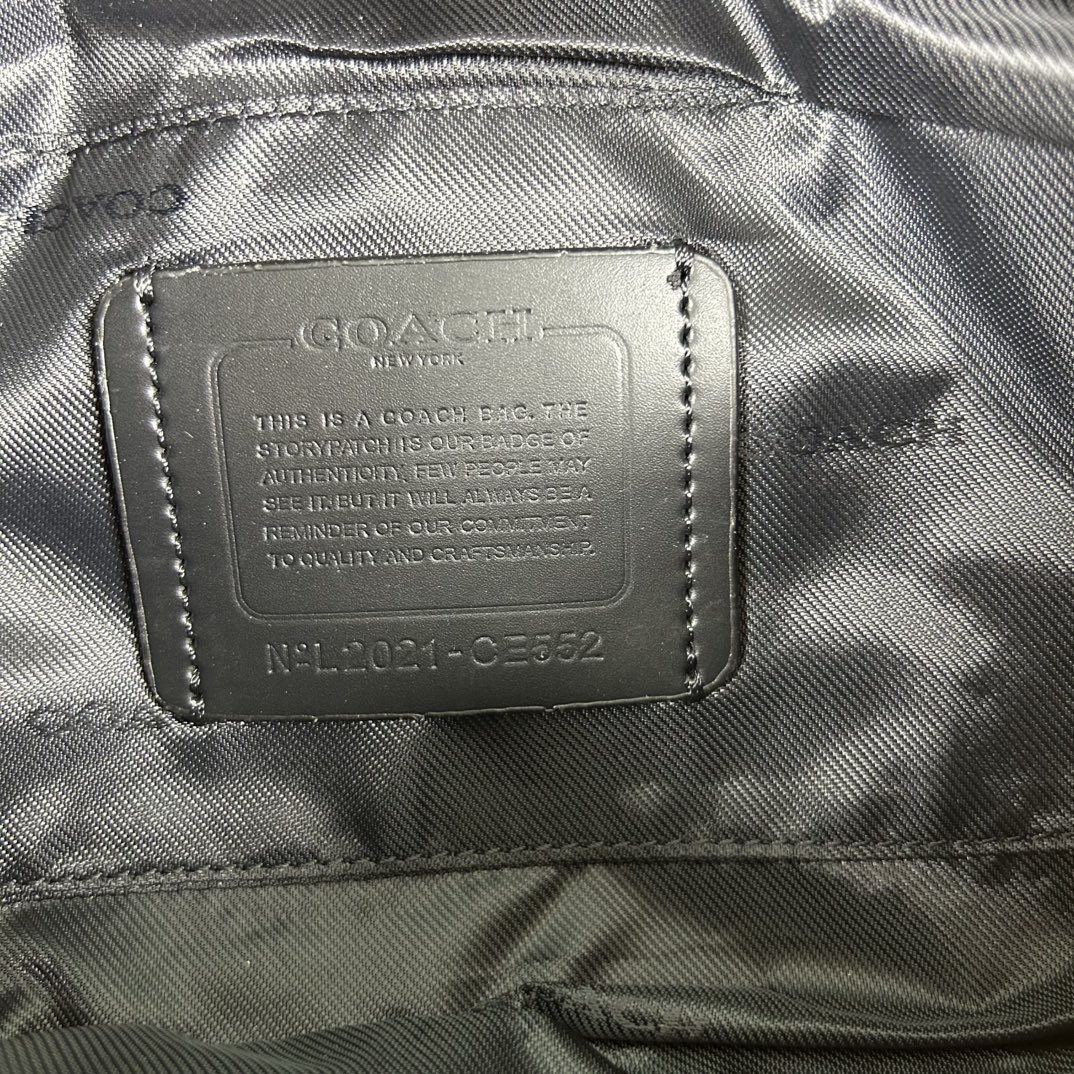 Coach CE552 标志TRACK 胸包腰包 PVC老花料配进口头层牛皮 客供五金 内置多功能袋