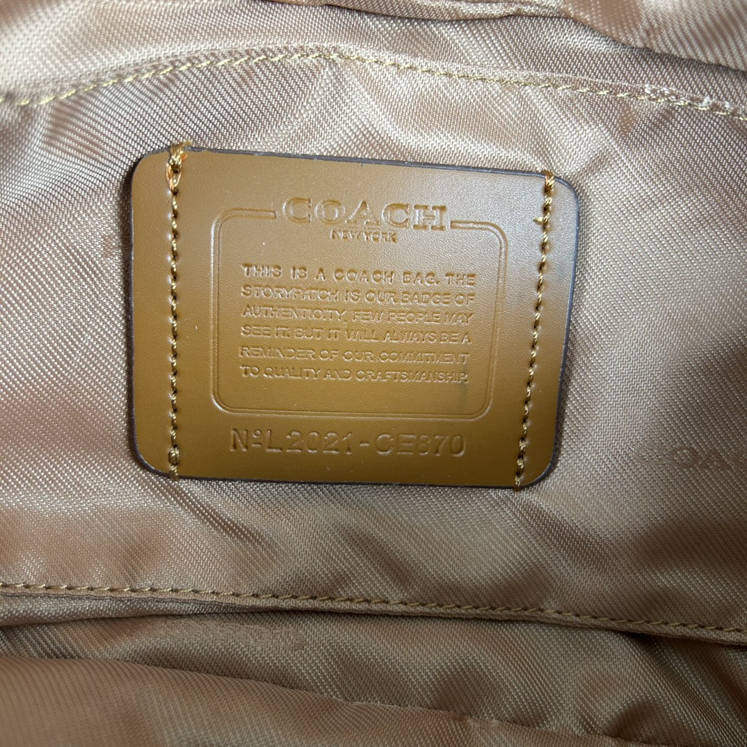 Coach CE870 标志TRACK 胸包腰包 PVC老花料配进口头层牛皮 客供五金 内置多功能袋