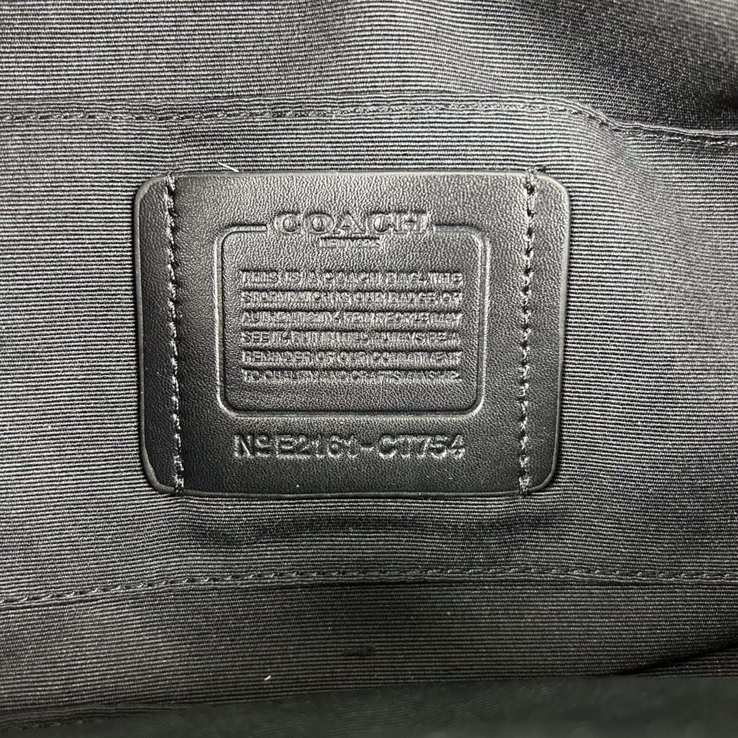 Coach CT754 标志TRACK 胸包腰包 PVC老花料配进口头层牛皮 客供五金 内置多功能袋