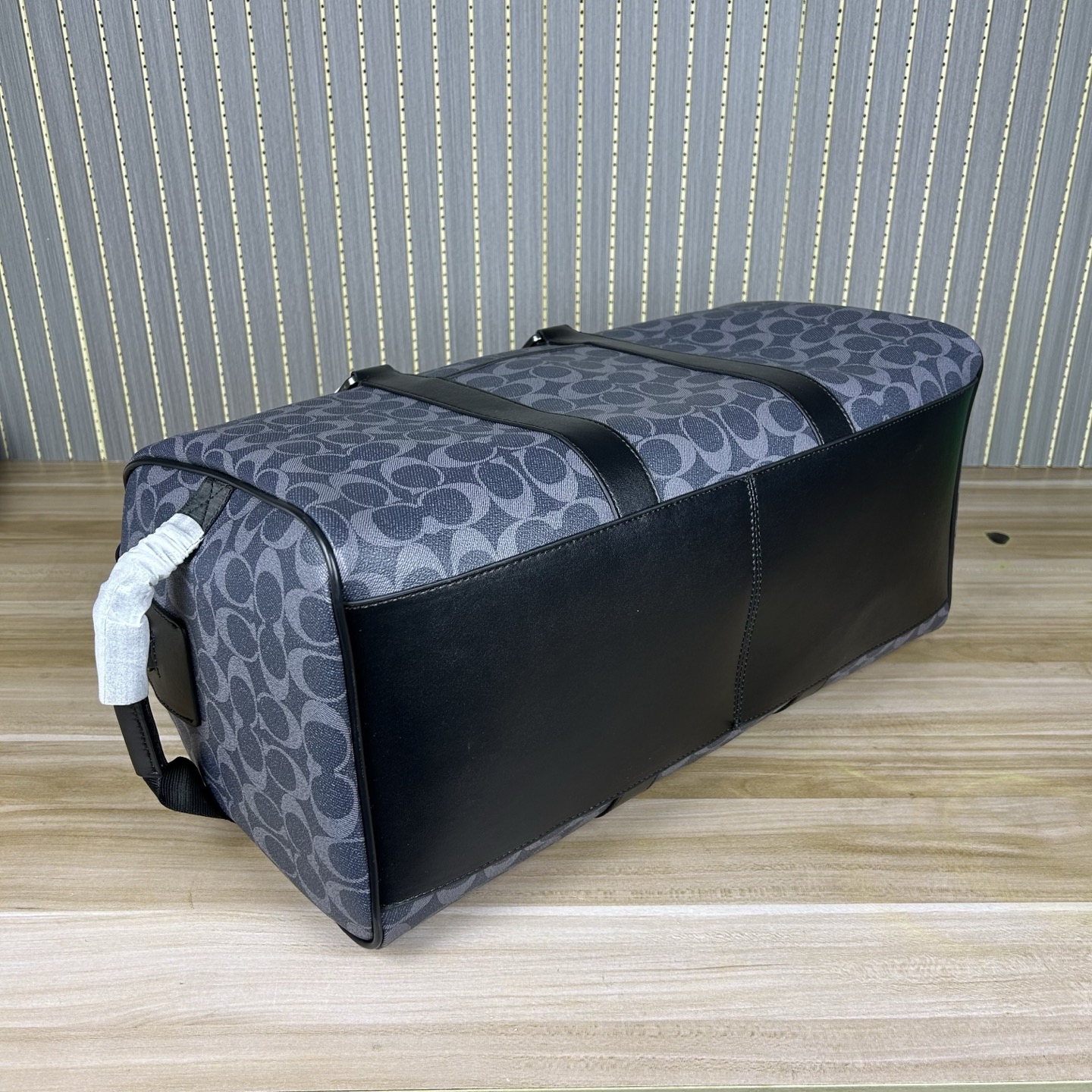 Coach C5305 蓝色 最新老花 旅行包、内置隔层、长肩带可调节、可拆卸、单扣斜挎手提包、大容量旅游、出差、商务 登机包、品质 长45cmx高26cmx宽21