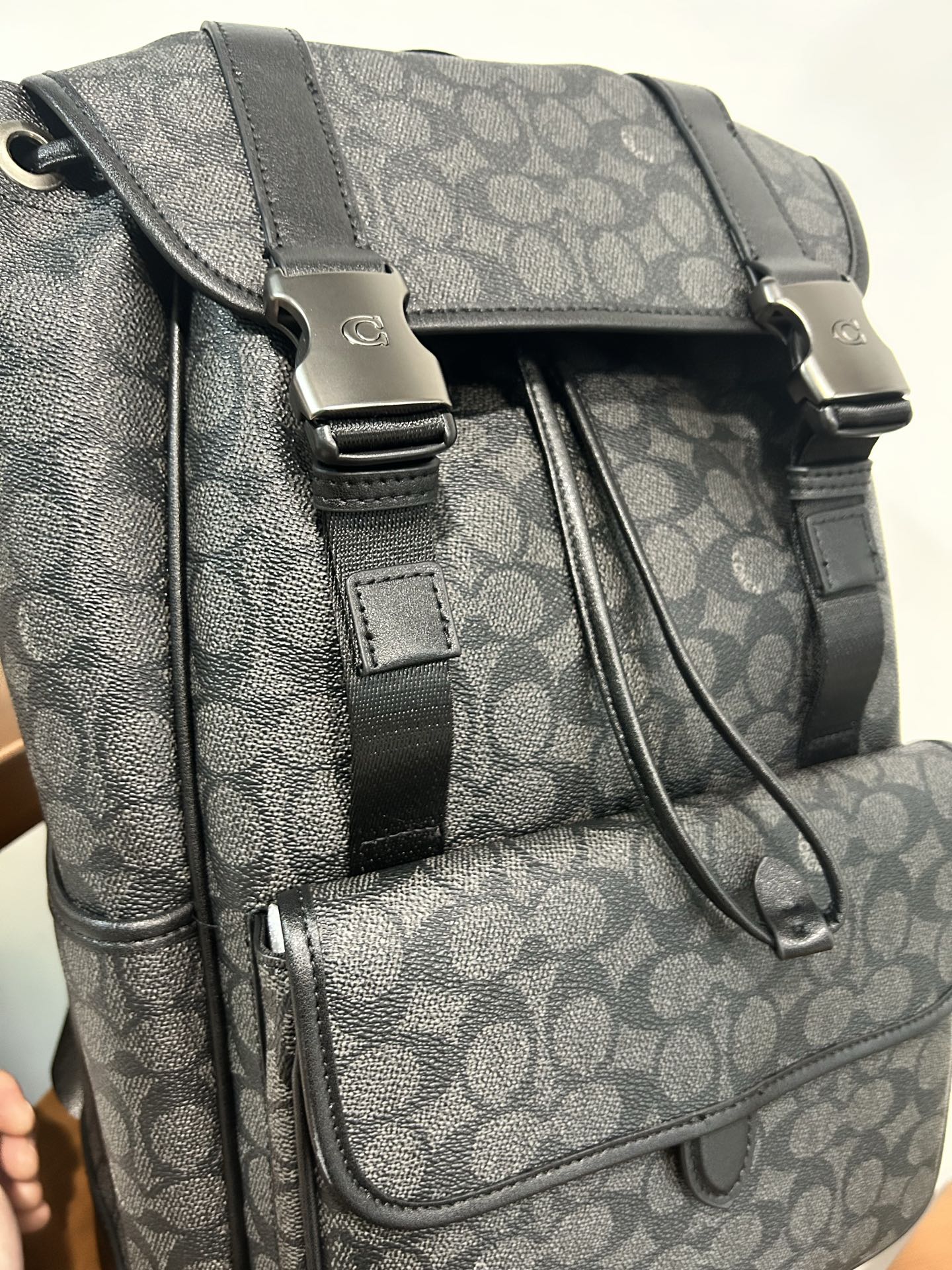 Coach 标志 LEAGUE翻盖双肩包