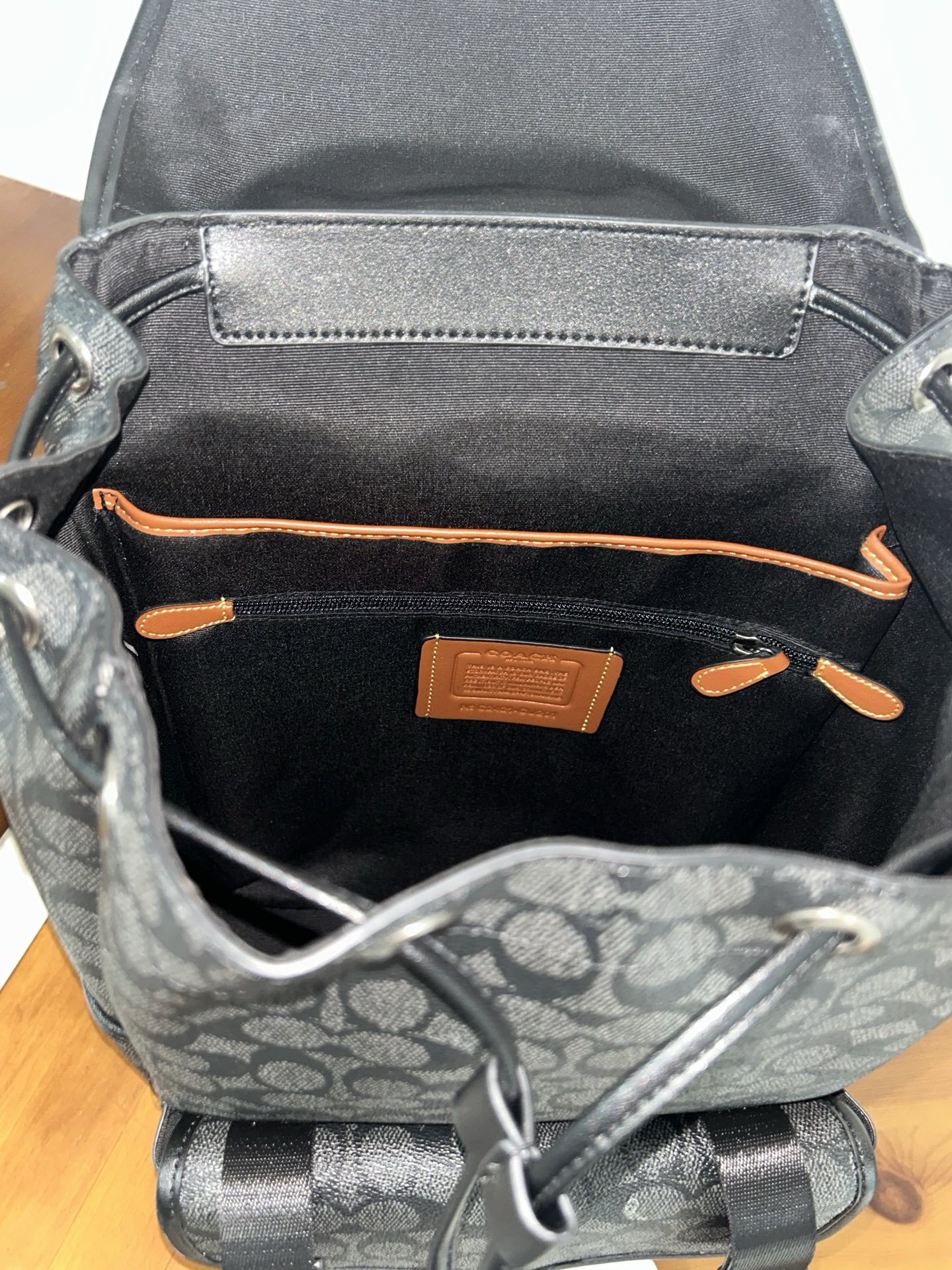 Coach 标志 LEAGUE翻盖双肩包