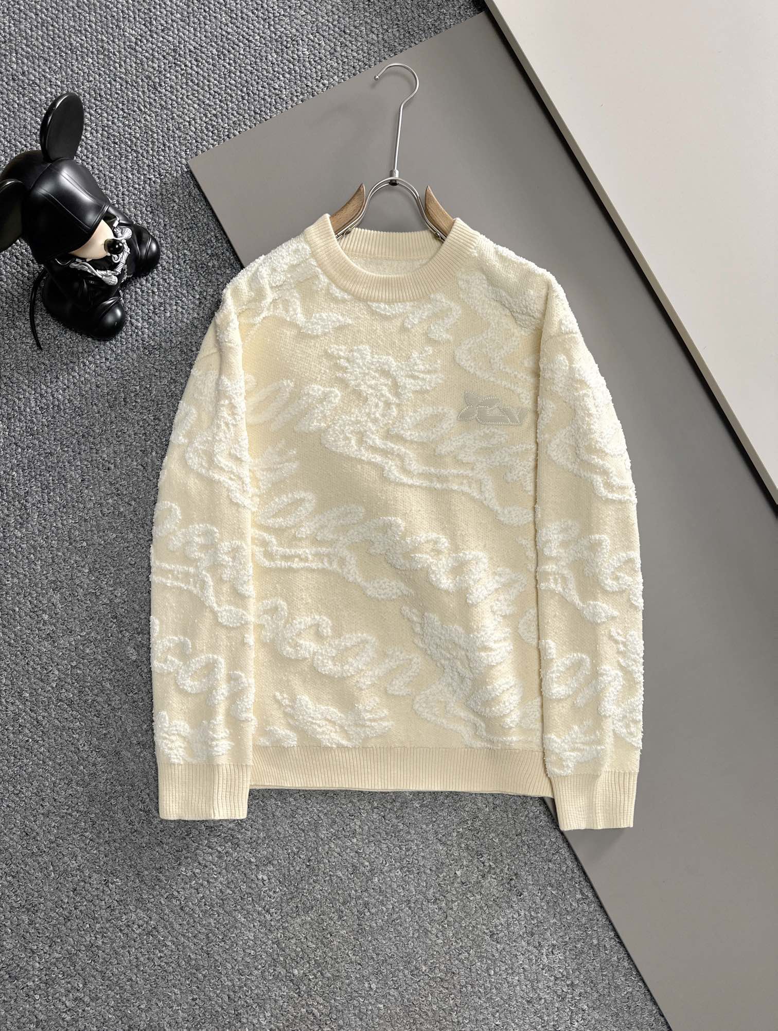 Louis Vuitton Clothing Sweatshirts White Knitting Wool