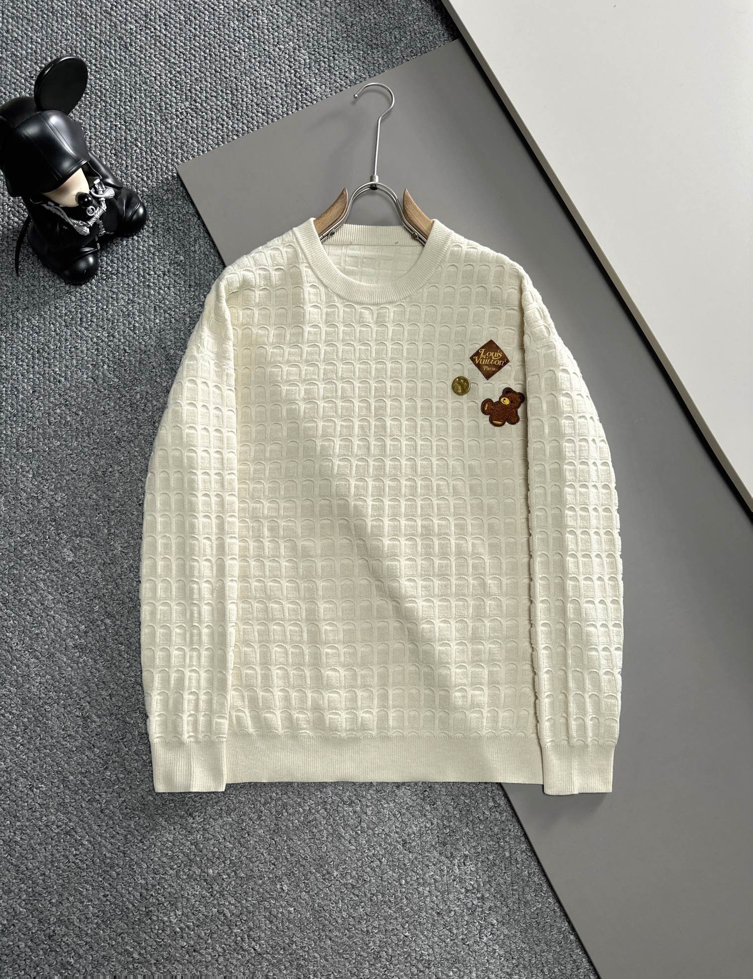 Louis Vuitton Clothing Sweatshirts White Knitting Wool