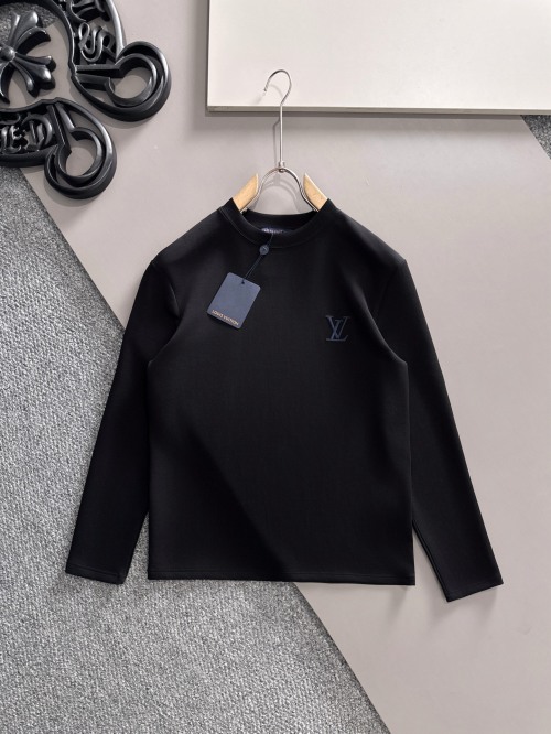 Louis Vuitton 2025 Men's Black Long Sleeve T-Shirt - Casual & Stylish 1 Louis Vuitton 2025 Men's Black Long Sleeve T-Shirt - Casual & Stylish