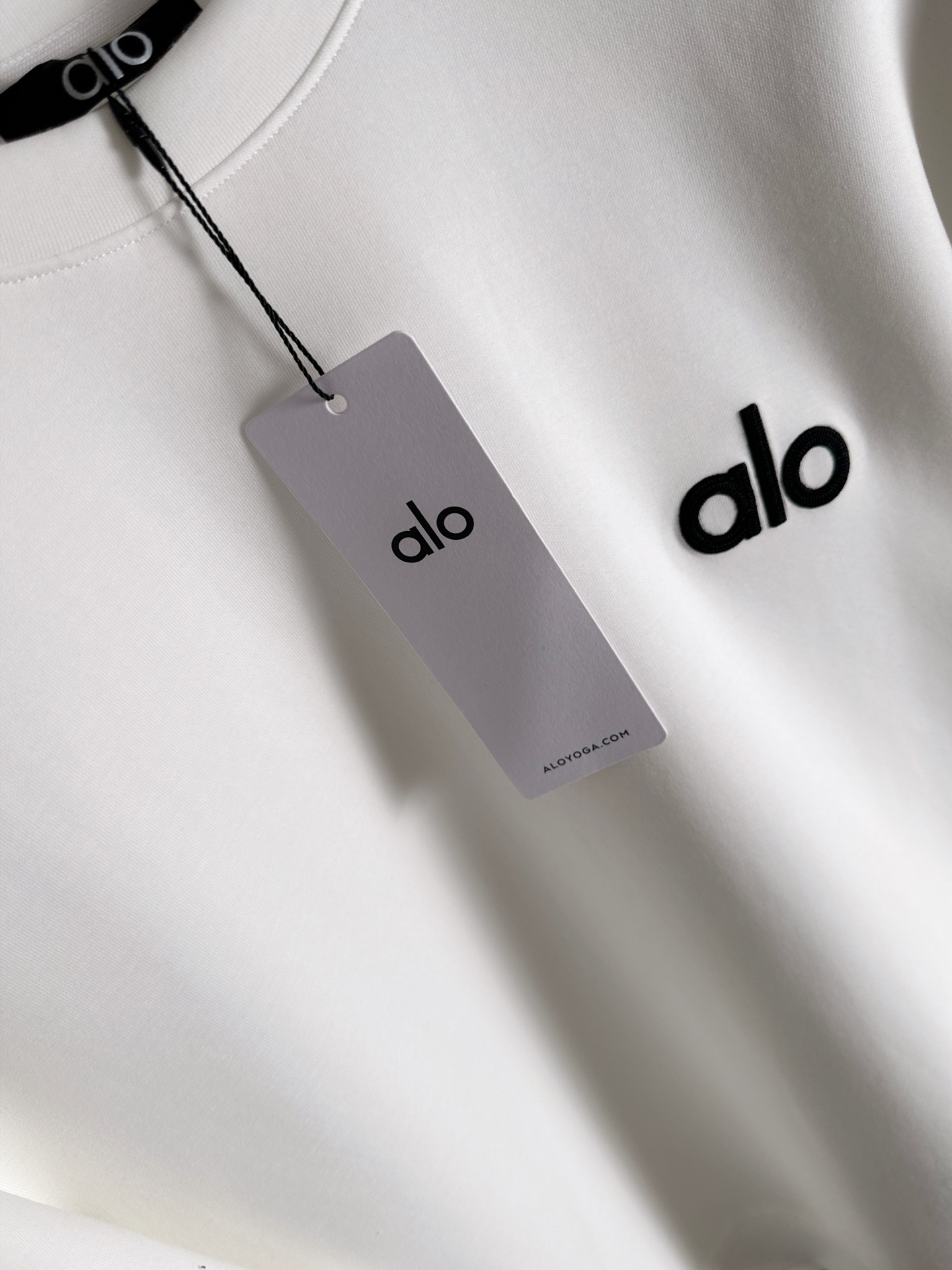 🌾退换 alo 2025ss秋冬新品 长袖太空棉卫衣，经典Logo设计，百搭款 官网同步发售 定制面料，