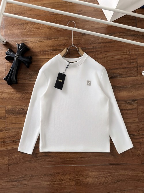 Fendi Men's White Long Sleeve T-Shirt | Casual & Elegant Style 1 Fendi Men's White Long Sleeve T-Shirt | Casual & Elegant Style