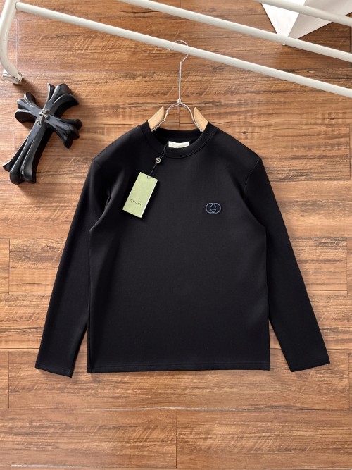 Gucci Men's Black Long Sleeve T-Shirt with Logo 1 Gucci Men's Black Long Sleeve T-Shirt with Logo