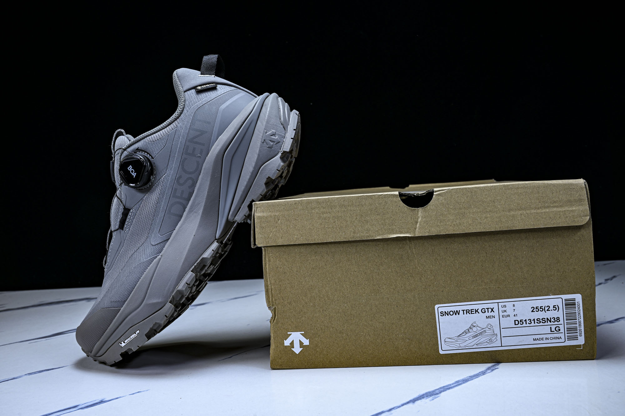 迪桑特.DESCENTE.TRAIL RUN男女款轻户外GTX防水越野跑鞋D5131SSN38 尺码：4