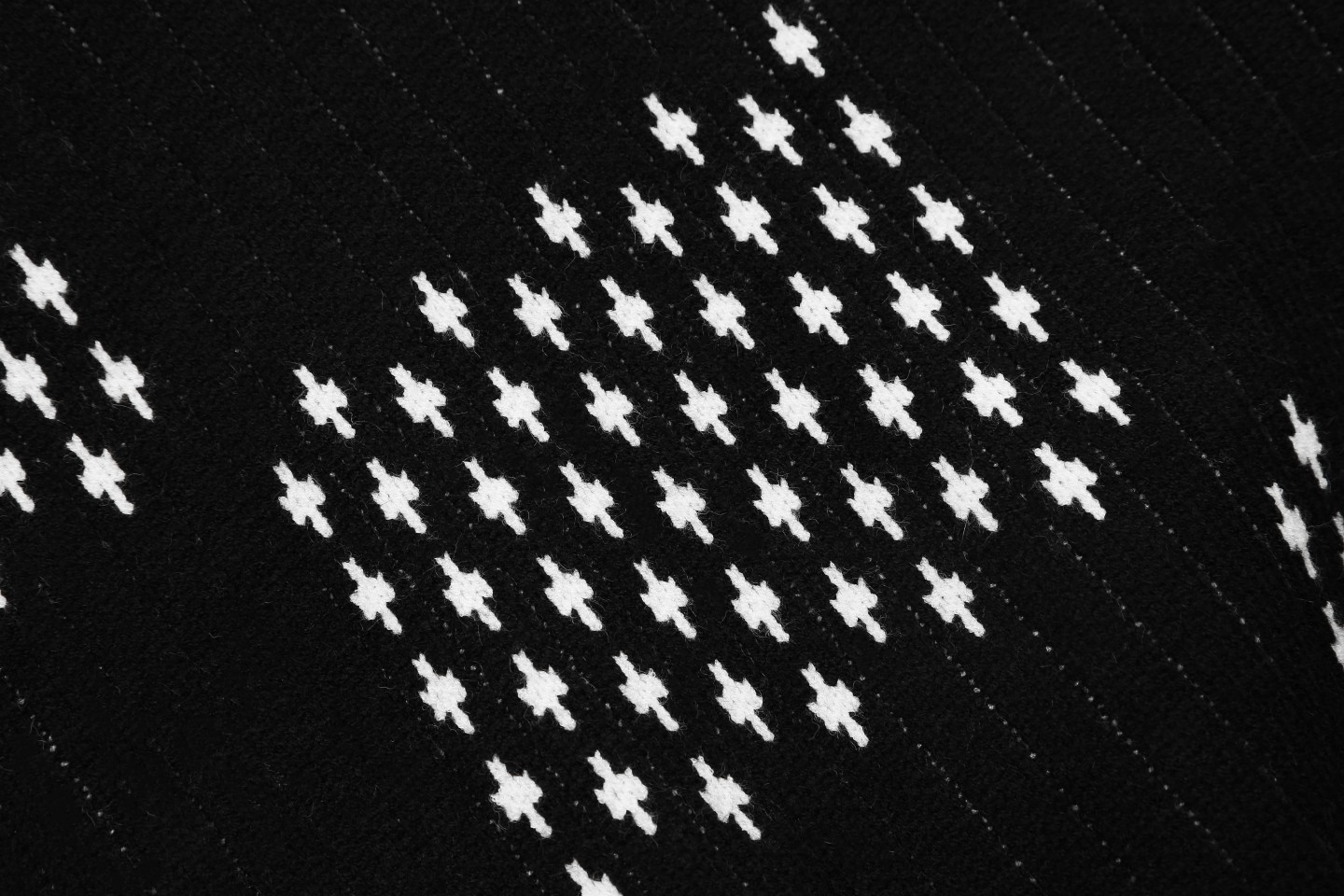 Louis Vuitton Men's Black & White Jacquard Knit Sweater - Modern Style 7 a1724713318140 8631