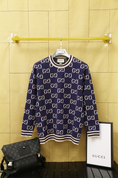 Gucci All Over Logo Knit Sweater, Luxurious Comfort and Style