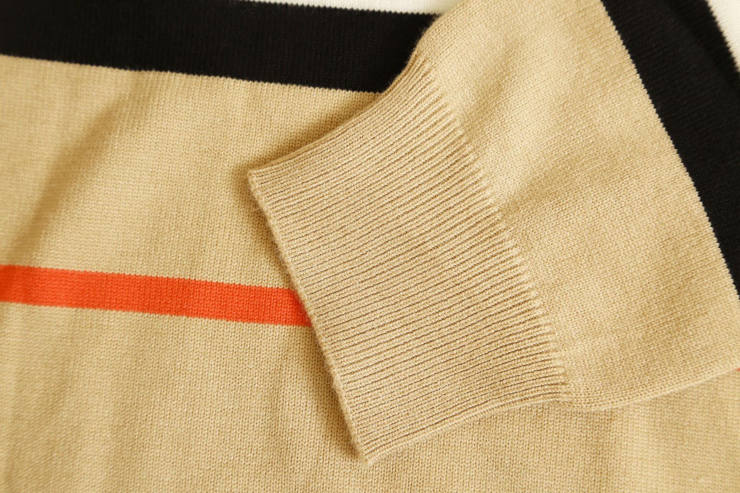 Burberry Striped Wool Sweater with Embroidered Logo, Unisex Design 8 a1726870447646 1283