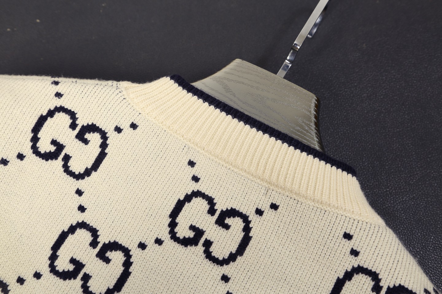Gucci Wool Jacquard Sweater Diamond Pattern Interlocking Unisex Sweater 6 a1729195264796 4478