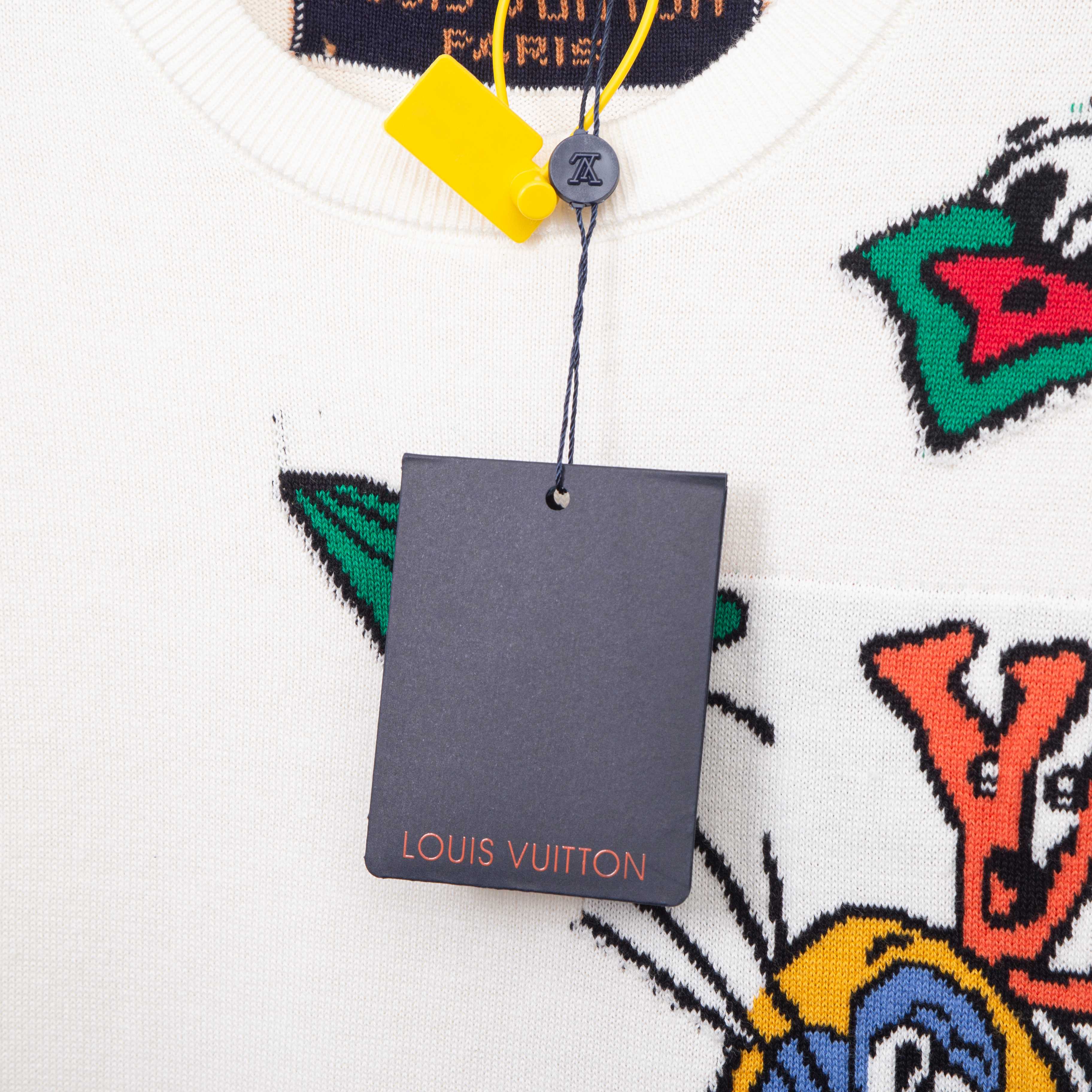Louis Vuitton Camiseta de Manga Corta con Diseño de Avión de Papel 4 a1746677986604 8560