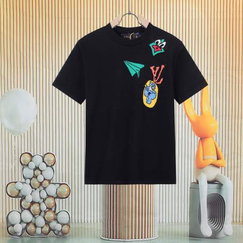 Louis Vuitton Paper Plane Design Knitted Jacquard Short Sleeve Unisex T-Shirt 1 Louis Vuitton Paper Plane Design Knitted Jacquard Short Sleeve Unisex T-Shirt