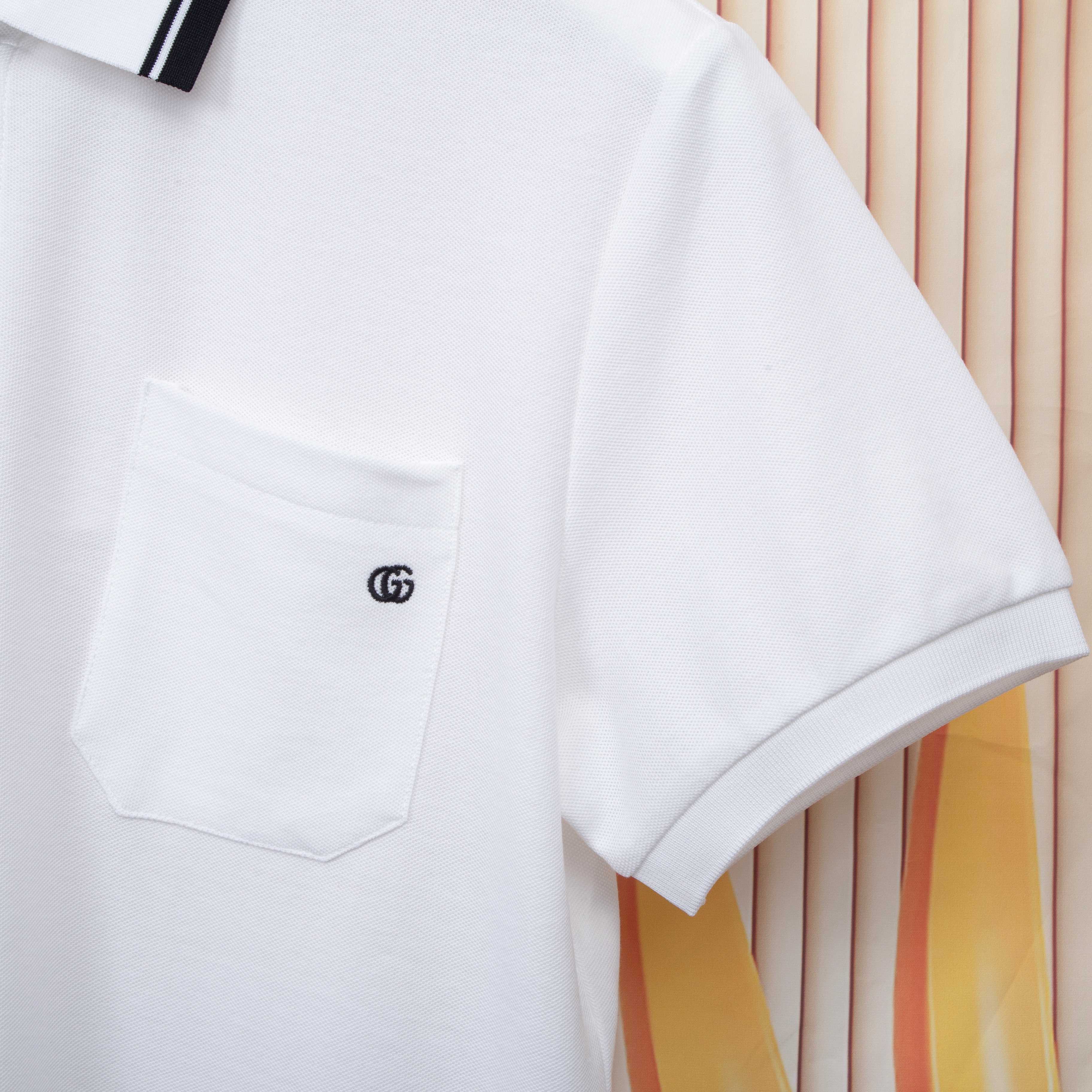 Elegante Polo Gucci Bordado para Hombre, Algodón Premium, Diseño Exclusivo 8 a1747248357193 0868