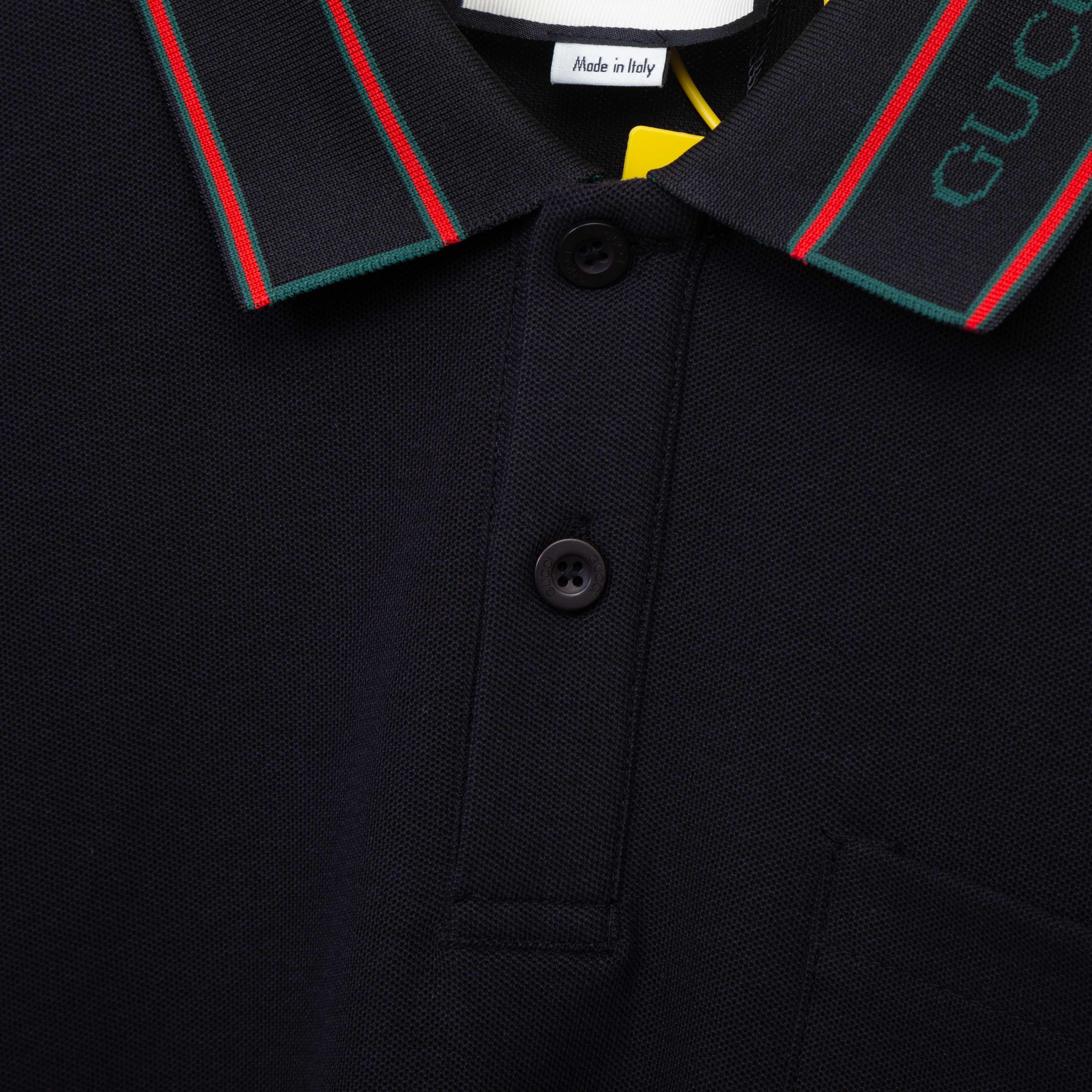 Gucci Polo Clásica con Logo Jacquard en Cuello - Elegancia y Confort 6 a1747251613834 6643