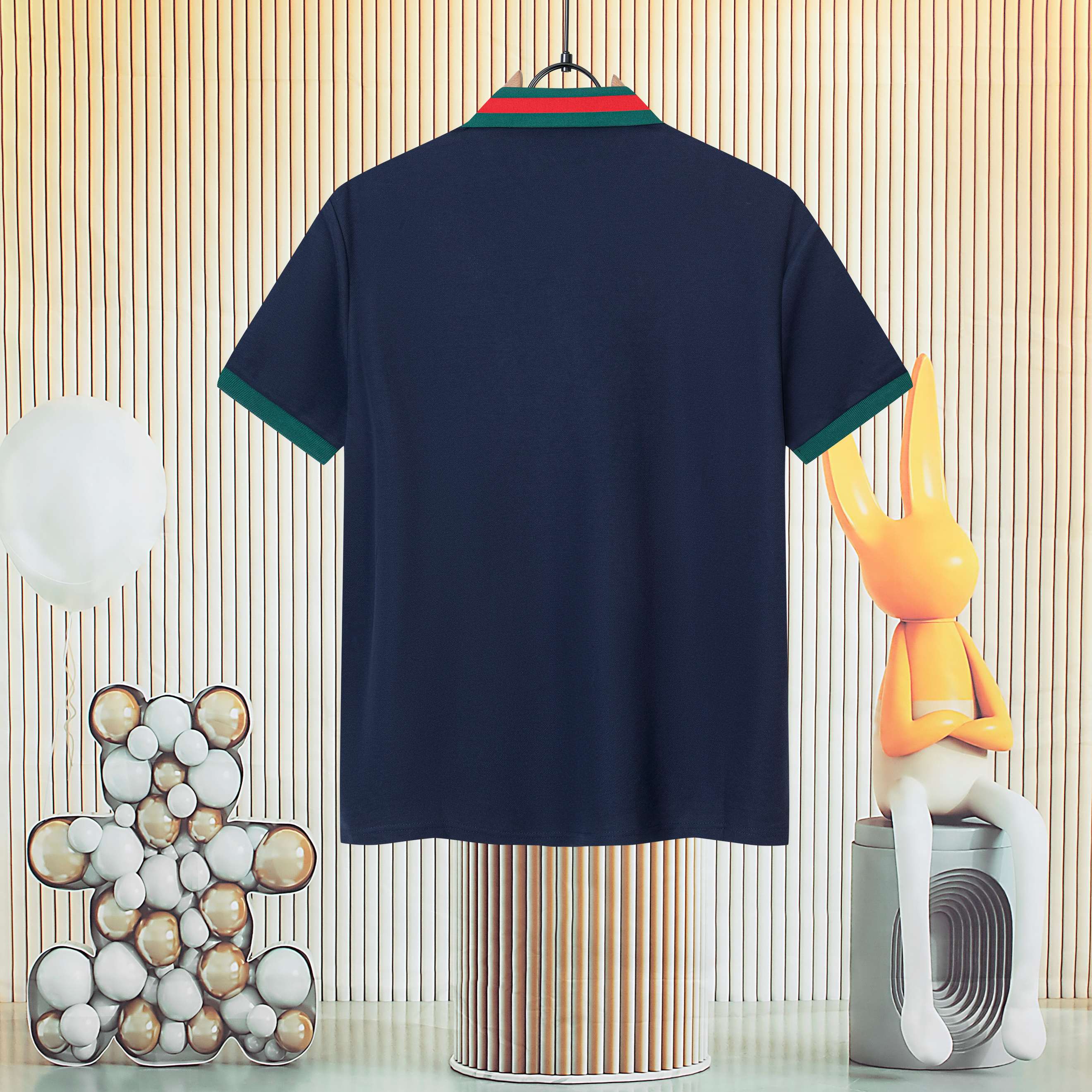 Polo Gucci con Doble G Bordada y Cuello en Contraste - Elegancia y Comodidad 3 a1747253822947 3682