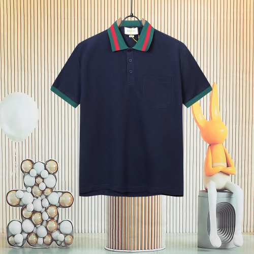 Polo Gucci con Doble G Bordada y Cuello en Contraste - Elegancia y Comodidad 1 Polo Gucci con Doble G Bordada y Cuello en Contraste – Elegancia y Comodidad