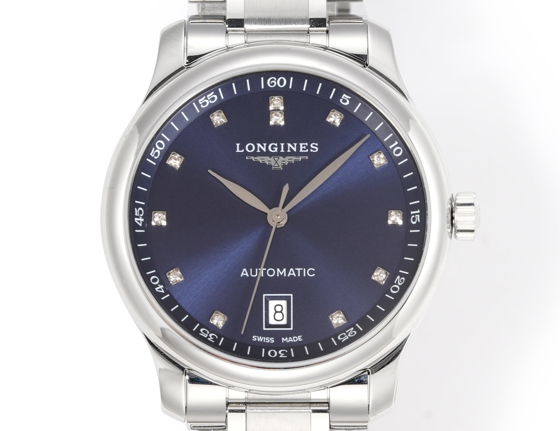 NO:602659,[XC new model debut] The new Longines Master Series combines elegant style and excellent quality. The diameter of the watch is 38.5 mm, equipped with the latest official 'Cal. The silver 'wheat grain' decorated surface displays hours, minutes and seconds with eye-catching blue steel hands, and is equipped with a date display at 6 o'clock. ※ In addition to showing clear time reading, it uses a simple and elegant design to set off mature and stable masculine charm. It is equipped with a stainless steel bracelet and is equipped with a folding safety clasp. Parameters The two transmission wheels are exposed at the position of the mainboard spring box of the movement. The font is made of fine knife engraving technology, which has obvious effects. ┃Automatic winding┃ Cal.L Movement┃One watch, one code, three codes are the same┃Original accessories are universal┃,, longines19860909【XC新款首发】 全新浪琴名匠系列,将优雅风格与卓越品质融于一体. 表款直径 38.5毫米,搭载官方最新的“Cal.L”型号自动上链机芯 ※ 正品拆解,每一个配件独立开模,CNC加工,原装瑞士单头生耳,所有配件均可与正品完美通用互换. ※ 银色“麦粒”饰纹表面,以醒目的蓝钢指针显示时、分、秒,6时位置配备日期显示. ※ 在展现清晰的读时之余,以简约、大气的设计,衬托成熟、稳重的男性魅力.配备精钢表链,并配备折叠式安全表扣. 参数 機芯主板發條盒处位置上两个传动轮外露可见 字体采用精刀雕刻工艺效果明显. ┃自动上链┃ Cal.L 机芯┃一表一码,三码一致┃原装配件通用┃,,longines,Watch