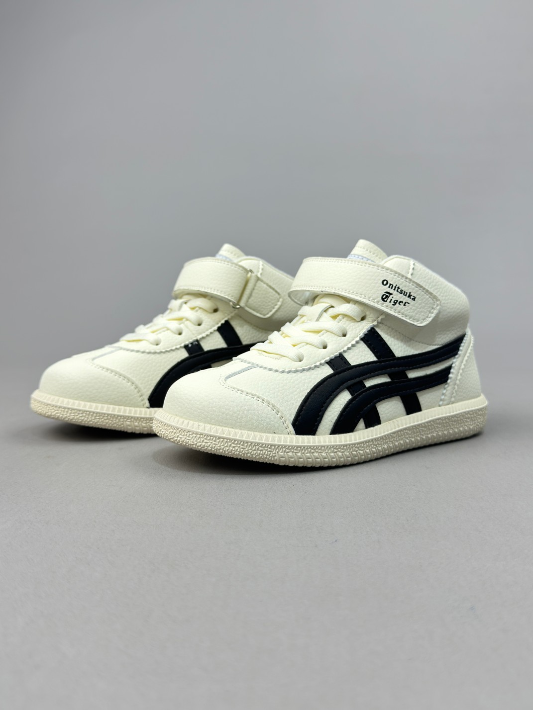 图片[6]-亚瑟士高帮魔术贴童鞋26-35 复古经典 是TIGER拥趸追捧款，鞋舌处印有鬼塚虎特有的品牌logo标志，柔软内里材质 穿着更加舒适-选品中心