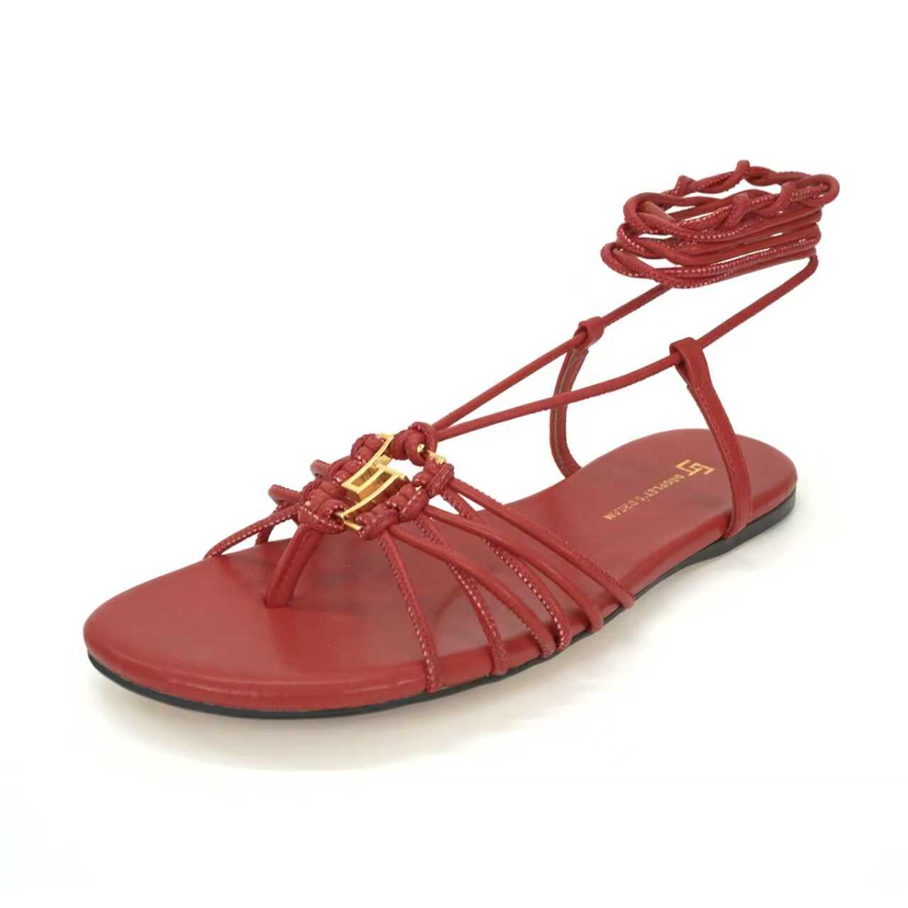 “504GJ Flat-Shoe Shoes: Stylish Straps, Branded Buttons, Fashionable and Elegant Design”