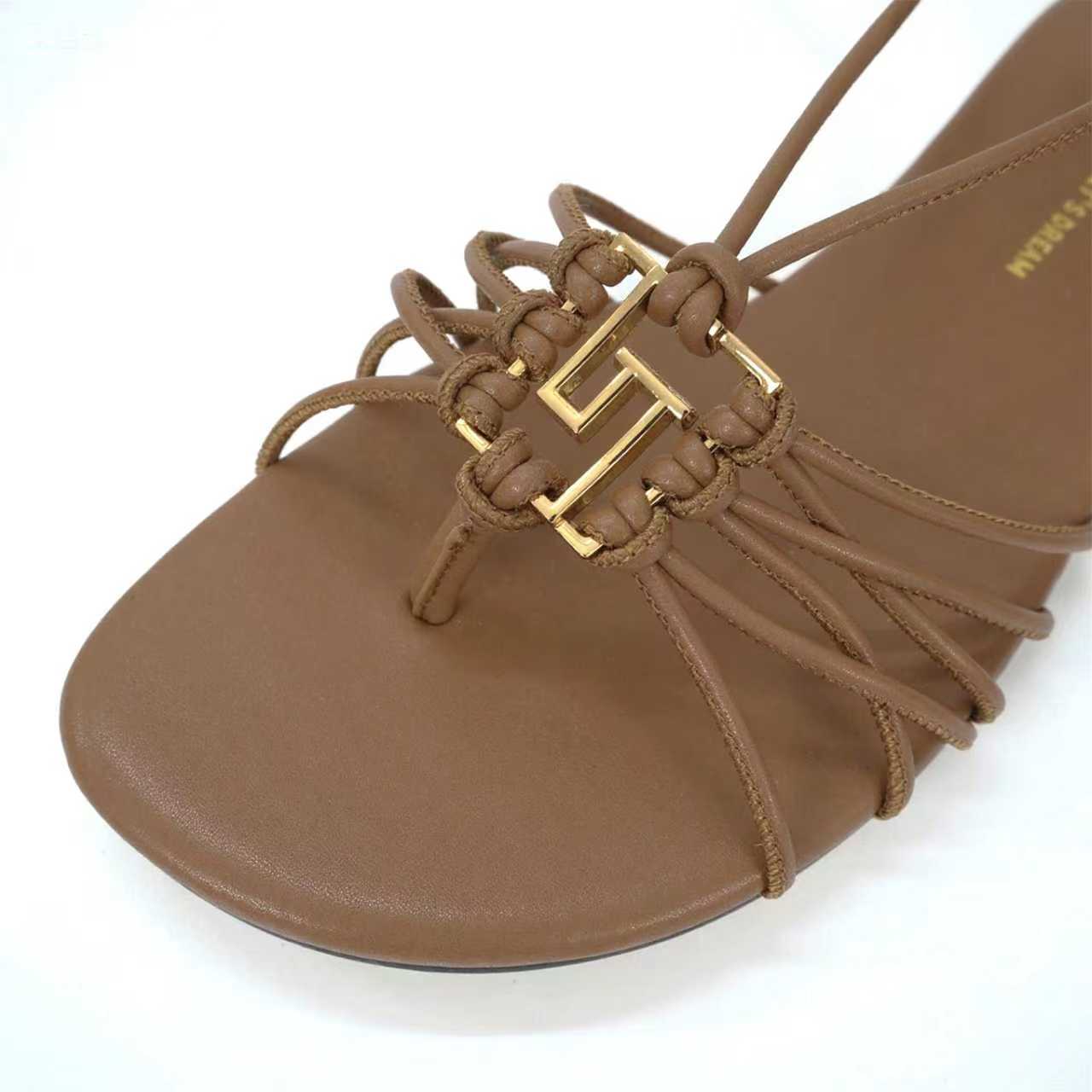 Title: 504GJ Brand Flat-Shoe Shoes with Ankle Straps, Metal Buttons – Elegant and Fashionable Design Summary: Stylish 504GJ flat shoes feature ankle straps, - 图片 4