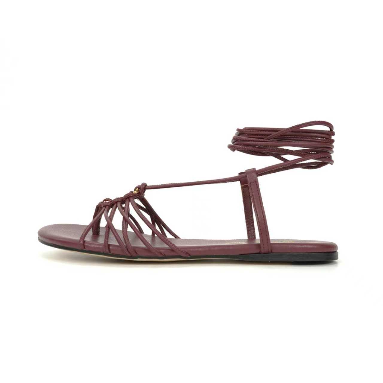 “504GJ Flat-Shoe Shoes: Stylish Straps with Metal Buttons for Elegant and Fashionable Looks” - 图片 4