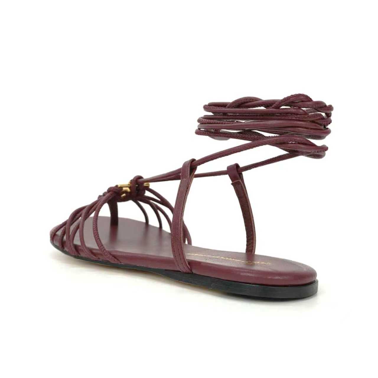 “504GJ Flat-Shoe Shoes: Stylish Straps with Metal Buttons for Elegant and Fashionable Looks” - 图片 2