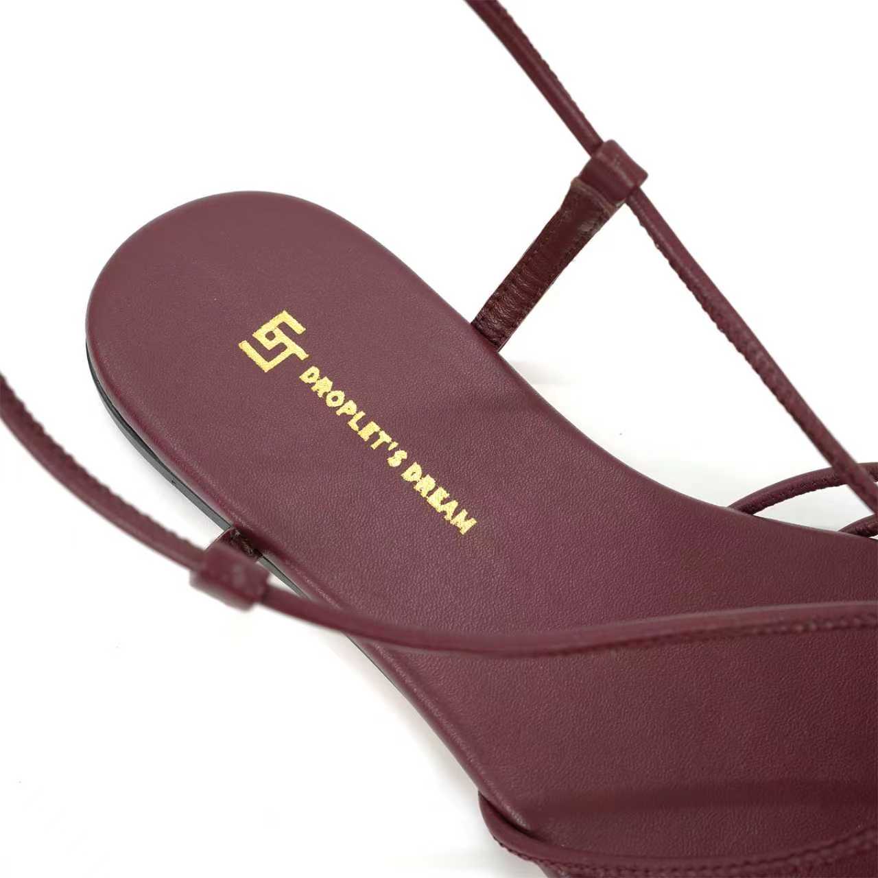 “504GJ Flat-Shoe Shoes: Stylish Straps with Metal Buttons for Elegant and Fashionable Looks” - 图片 5