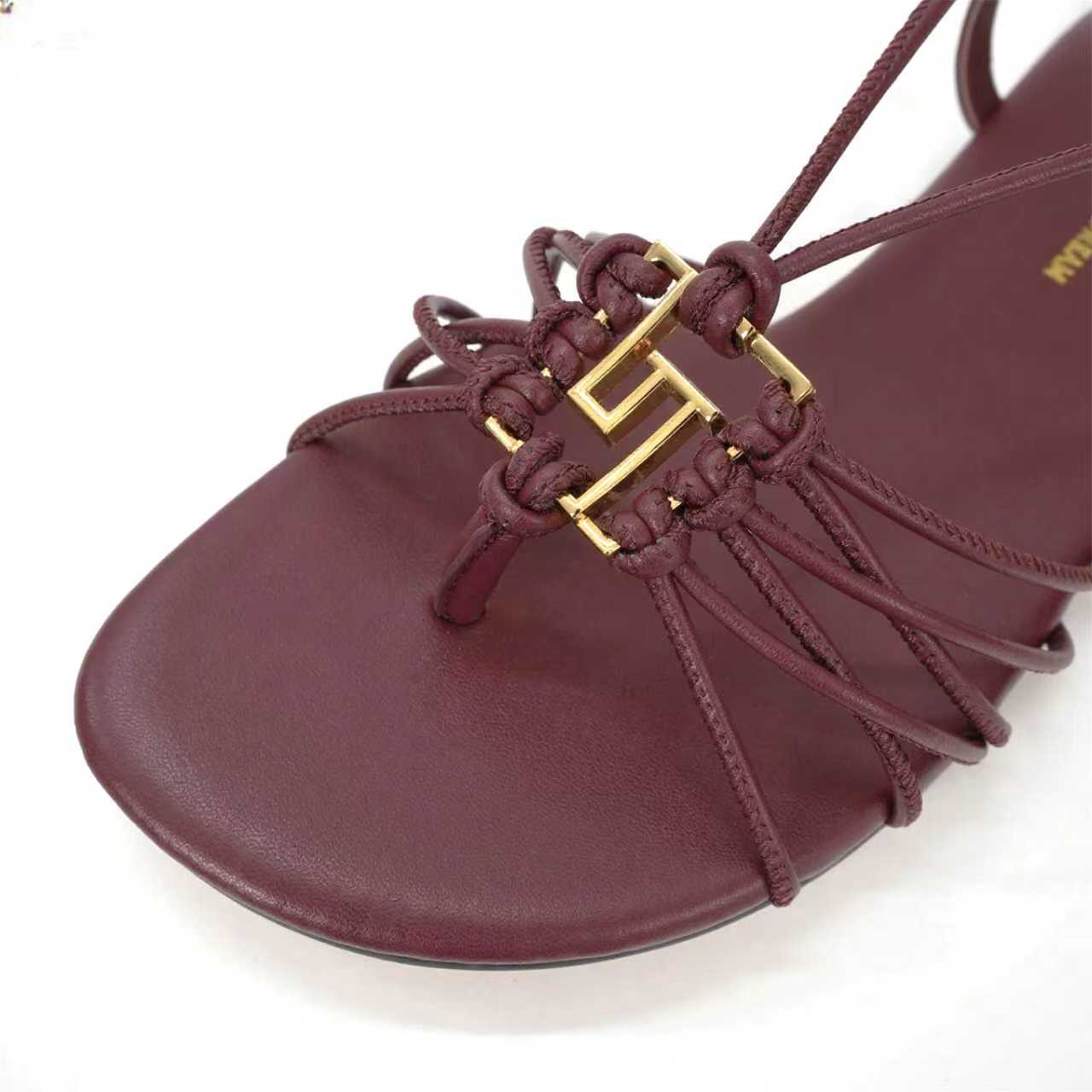 “504GJ Flat-Shoe Shoes: Stylish Straps with Metal Buttons for Elegant and Fashionable Looks” - 图片 6