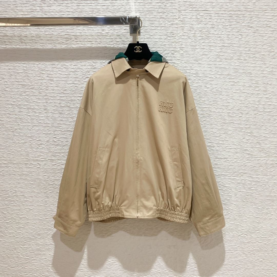 NO:785724,Miu's 26 new khaki patchwork jacket, light cotton fabric, loose fit + dropped shoulder tailoring SML, Miu Miu-clothing, miumiu, jackets & coats,19860909Miu家26新款卡其色拼接夹克 轻薄棉质面料 宽松版型+落肩剪裁 SML,缪缪-服装,miumiu,jackets & coats,,Women's clothing