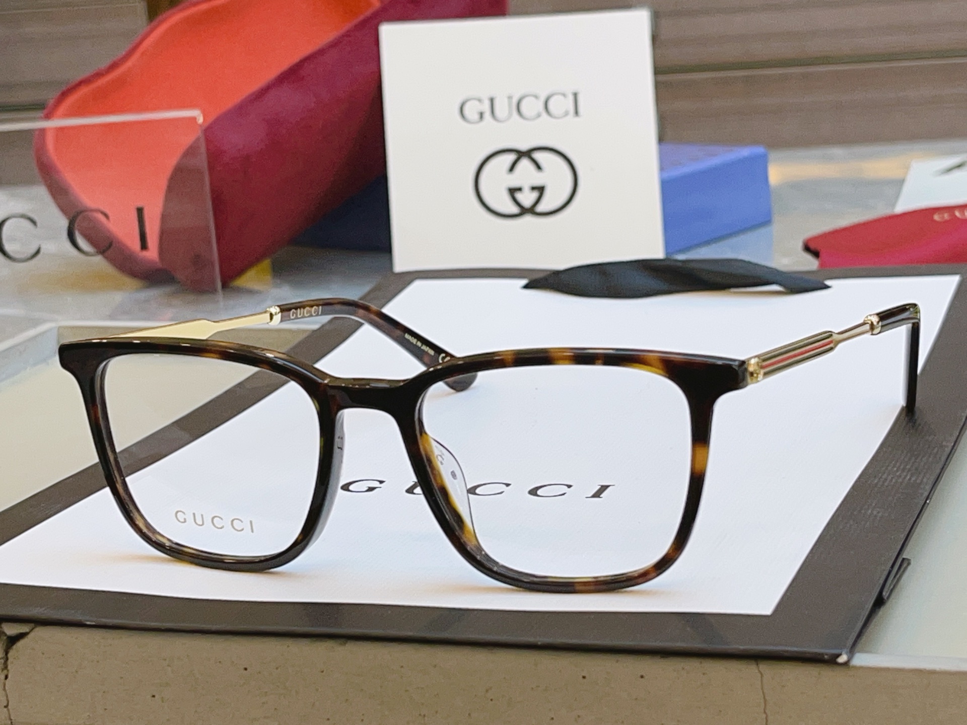 ，【GUCC*】古*驰新款眼镜架，GG1526OA，SIZE52口19-145 