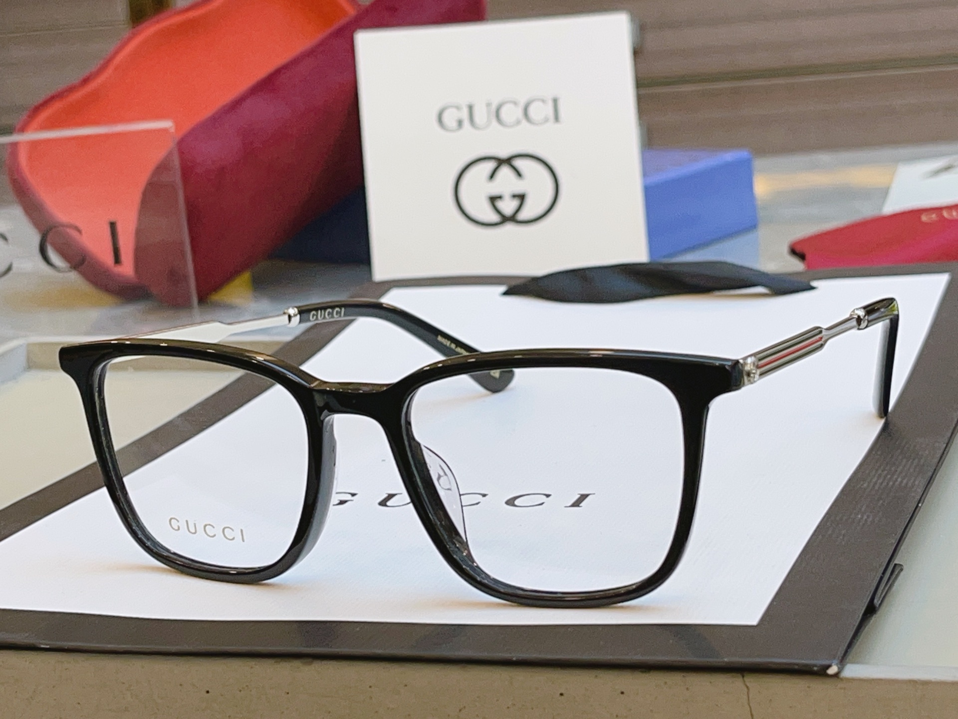 ，【GUCC*】古*驰新款眼镜架，GG1526OA，SIZE52口19-145 