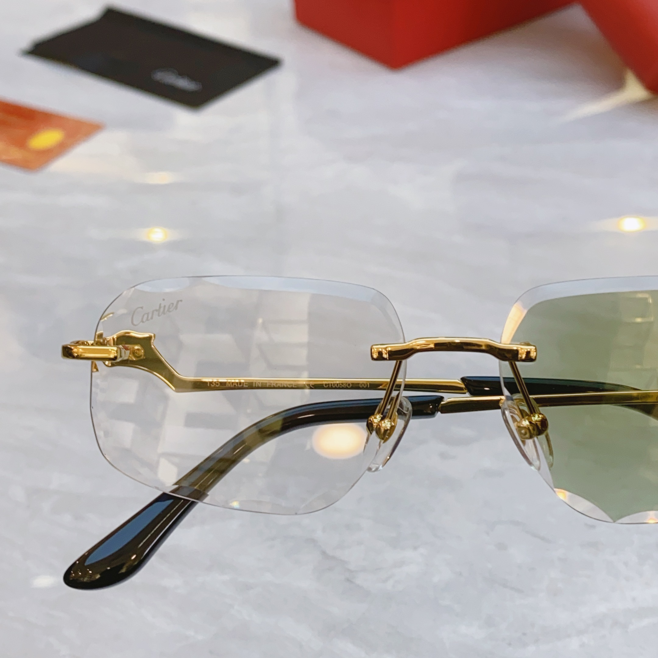 ，【CARTIE*】卡地*亚新款太阳镜，CT0058O，size55口18-135