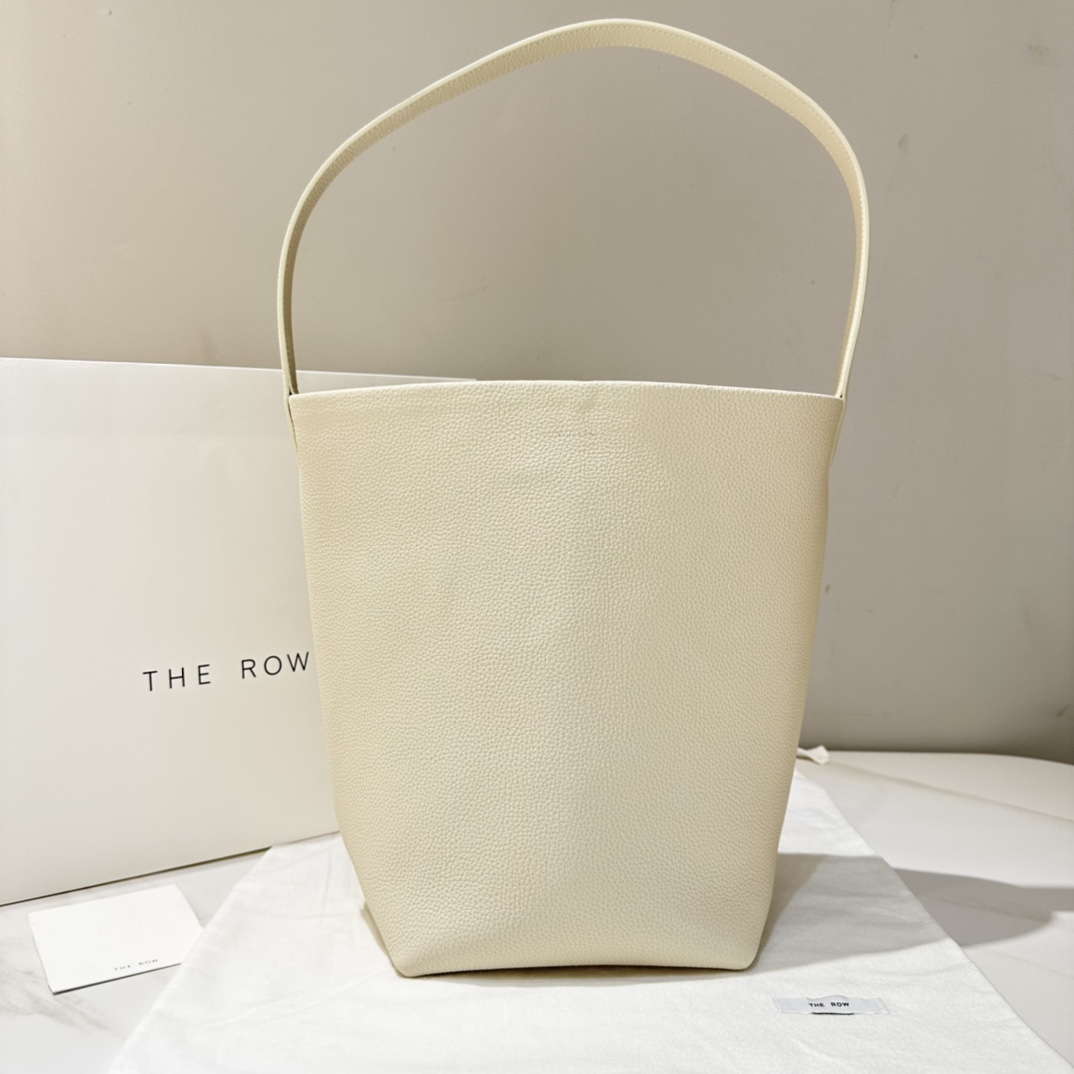 THE ROW 中型 水桶包 白色 羊皮