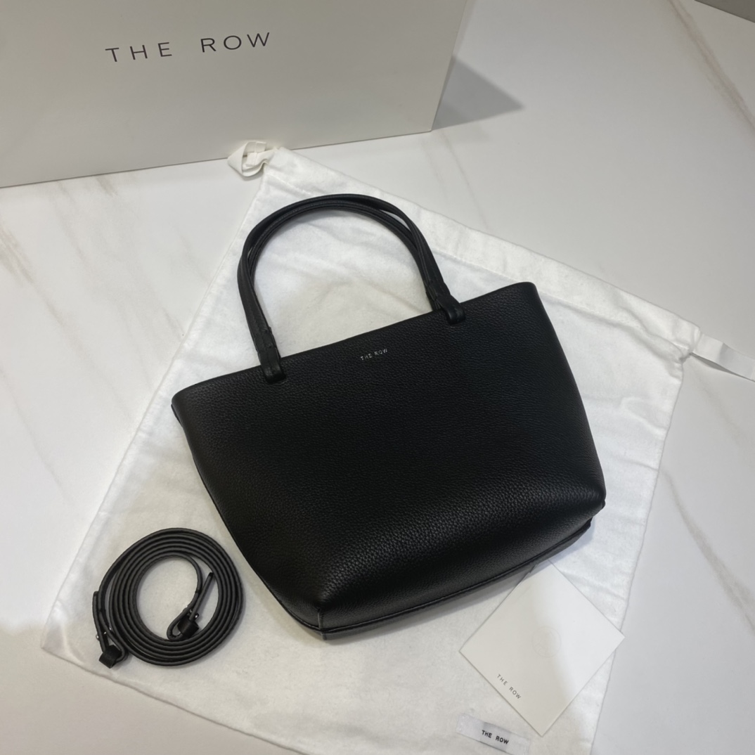 The Row Park Tote 小号 托特包 荔枝纹头层牛皮 绒面革内里