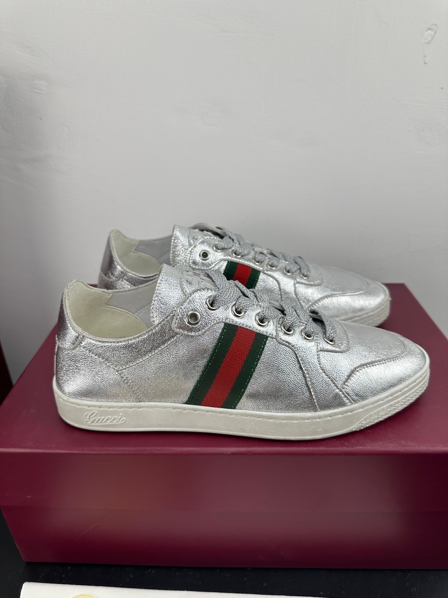 Gucci Style Green Leather Men's Shoes Lookbook Reference image 1